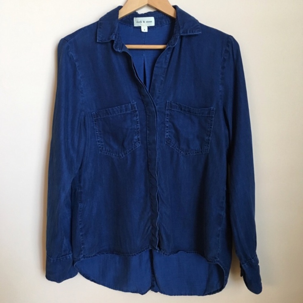 Cloth + Stone Chambray Denim Long Sleeve